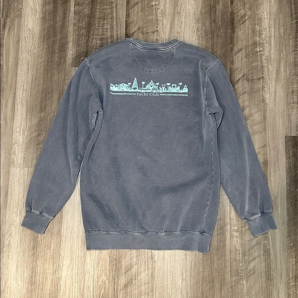 Seaside Yacht Club Comfort Colors Vintage Washed Sweatshirt - Small - Picture 2 of 6